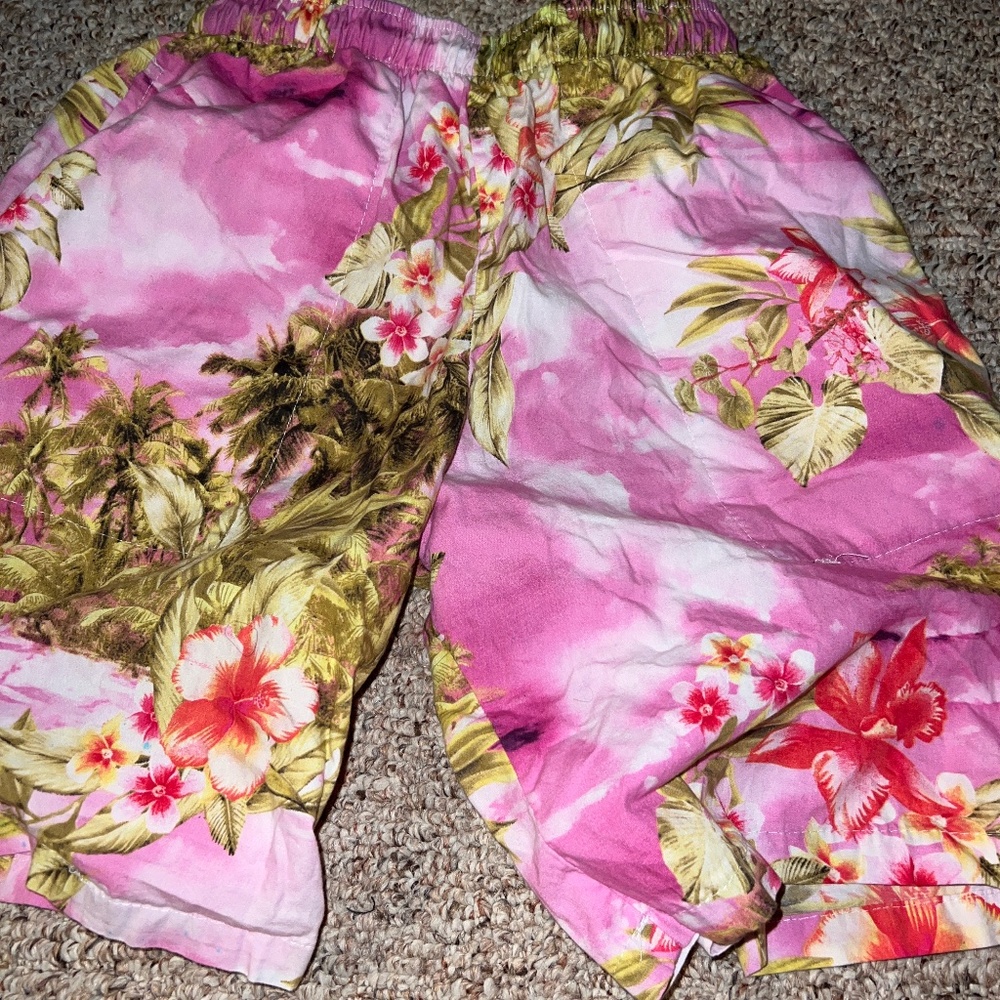Pink cabana shorts